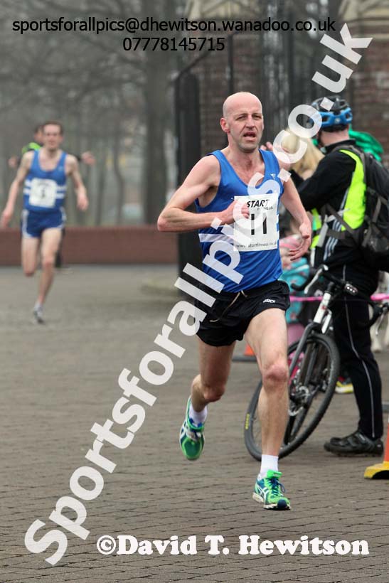 Ian Hudspith (Morpeth) 3rd in the Wallsend Harriers Terry O'Gara 5k Memorial Road Race. Photo: David T. Hewitson/Sports for All Pics